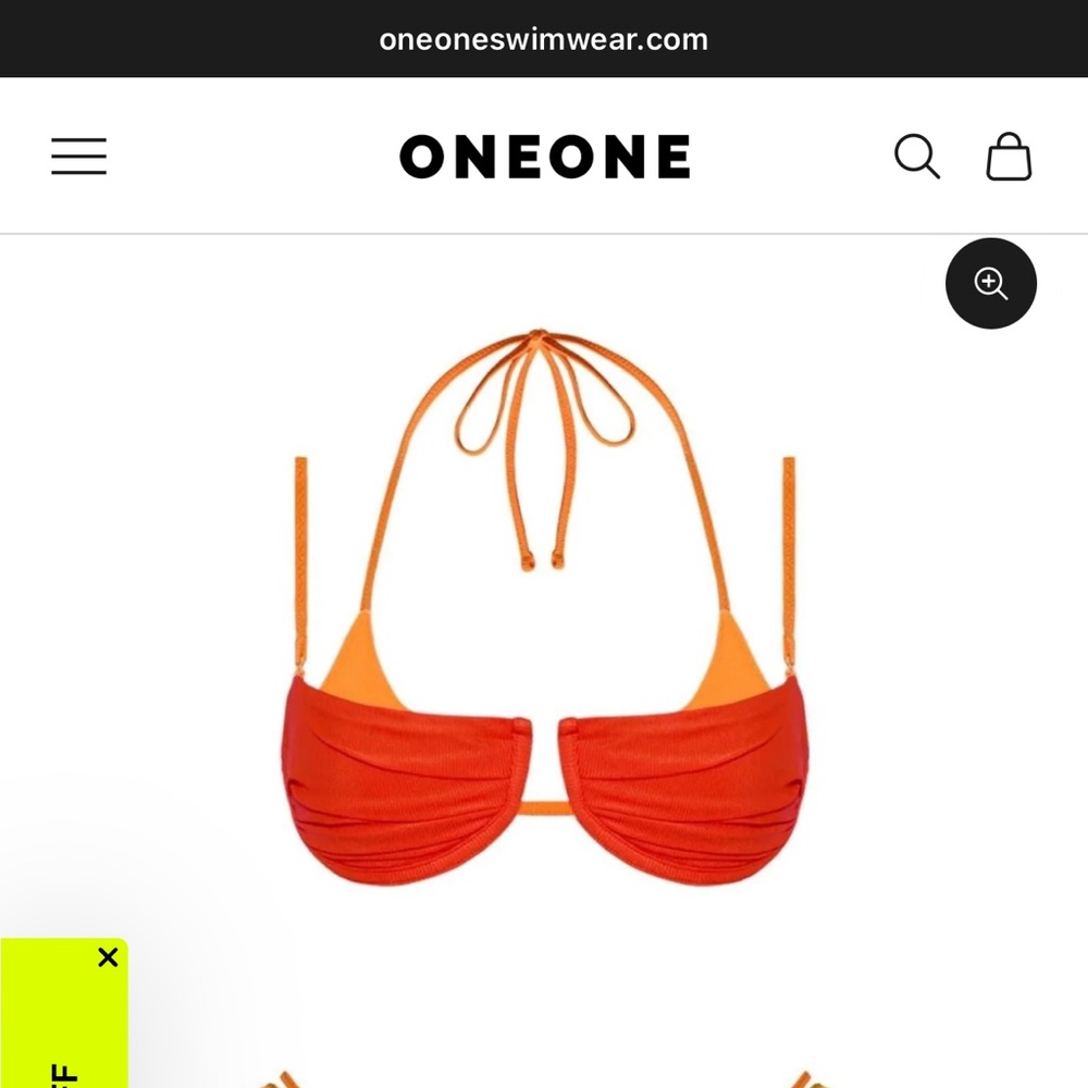 Vibrant Orange Bikini Set